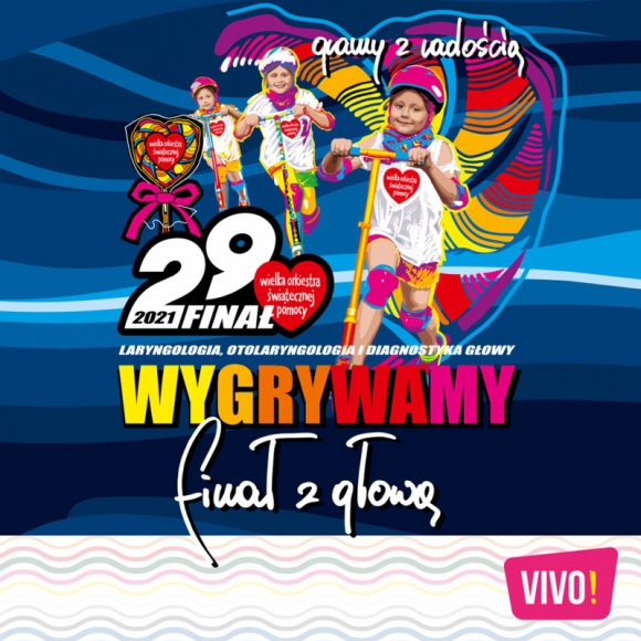 VIVO! Stalowa Wola zagra z Wielką Orkiestrą Świątecznej Pomocy Zdrowie, LIFESTYLE - W najbliższą niedzielę, 31 stycznia, odbędzie się 29. Finał Wielkiej Orkiestry Świątecznej Pomocy. VIVO! Stalowa Wola po raz kolejny aktywnie włączy się w działania fundacji i w ramach wsparcia zorganizuje na terenie obiektu, w dniach 30-31 stycznia, stanowisko z gadżetami WOŚP.